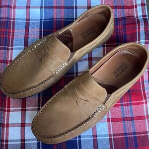 Johnston & Murphy Tan Slip-On Loafers